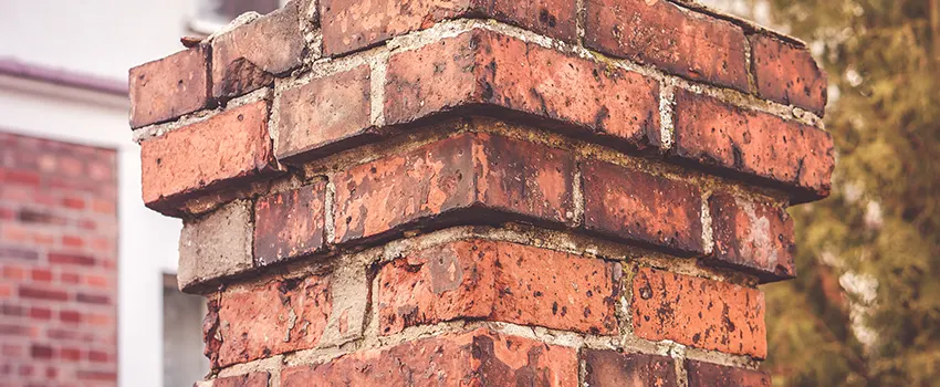 Cracked Chimney Bricks Repair Cost in Dominion Village At Chesapeake, Virginia