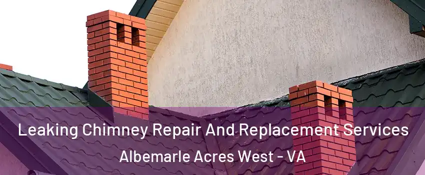 Leaking Chimney Repair And Replacement Services Albemarle Acres West - VA