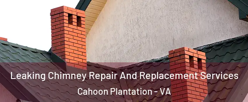 Leaking Chimney Repair And Replacement Services Cahoon Plantation - VA