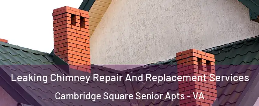 Leaking Chimney Repair And Replacement Services Cambridge Square Senior Apts - VA