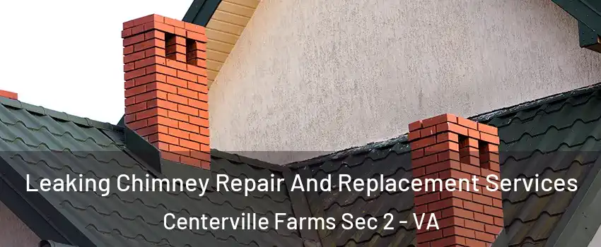 Leaking Chimney Repair And Replacement Services Centerville Farms Sec 2 - VA