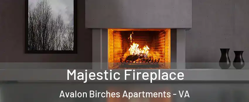 Majestic Fireplace Avalon Birches Apartments - VA