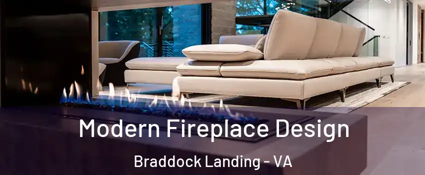 Modern Fireplace Design Braddock Landing - VA