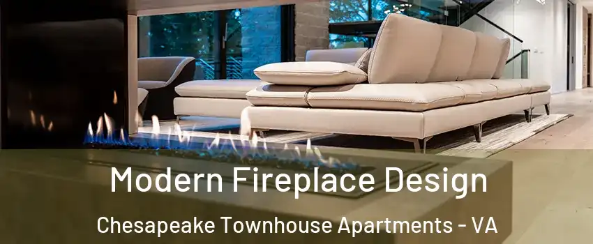 Modern Fireplace Design Chesapeake Townhouse Apartments - VA