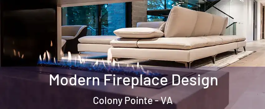 Modern Fireplace Design Colony Pointe - VA