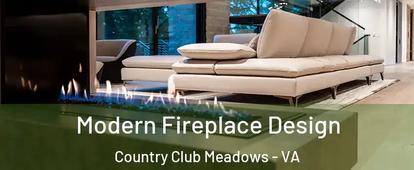 Modern Fireplace Design Country Club Meadows - VA