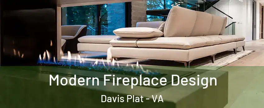 Modern Fireplace Design Davis Plat - VA