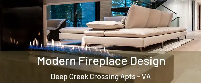 Modern Fireplace Design Deep Creek Crossing Apts - VA