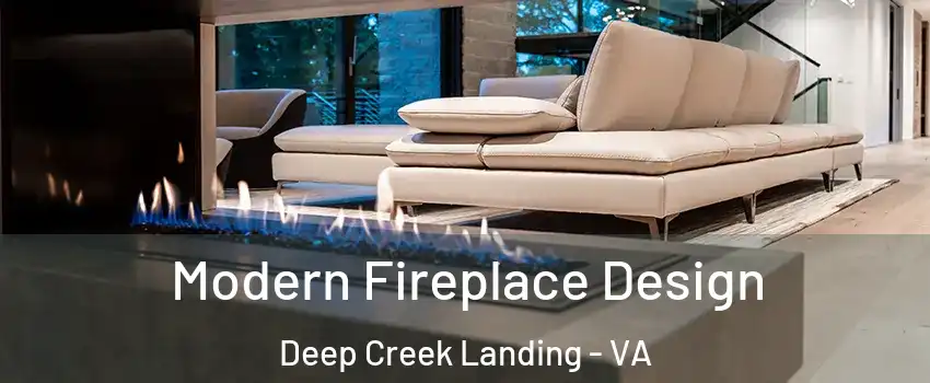 Modern Fireplace Design Deep Creek Landing - VA