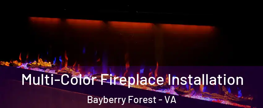 Multi-Color Fireplace Installation Bayberry Forest - VA