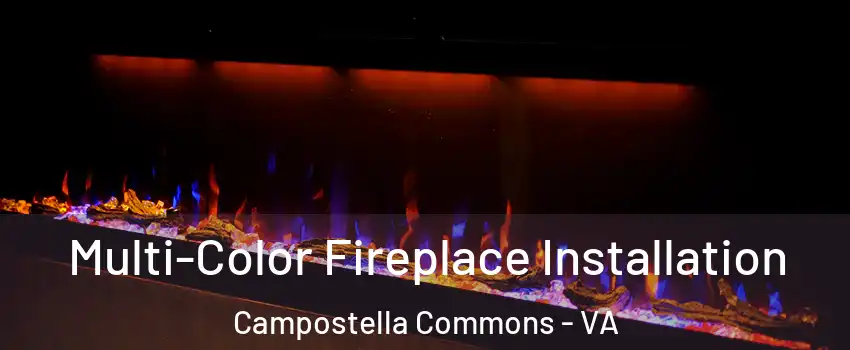 Multi-Color Fireplace Installation Campostella Commons - VA