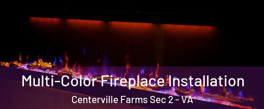 Multi-Color Fireplace Installation Centerville Farms Sec 2 - VA