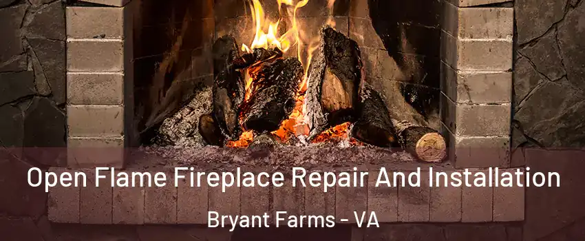 Open Flame Fireplace Repair And Installation Bryant Farms - VA