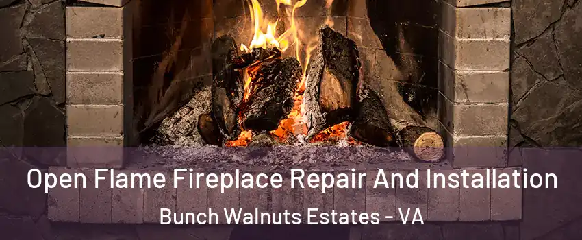 Open Flame Fireplace Repair And Installation Bunch Walnuts Estates - VA