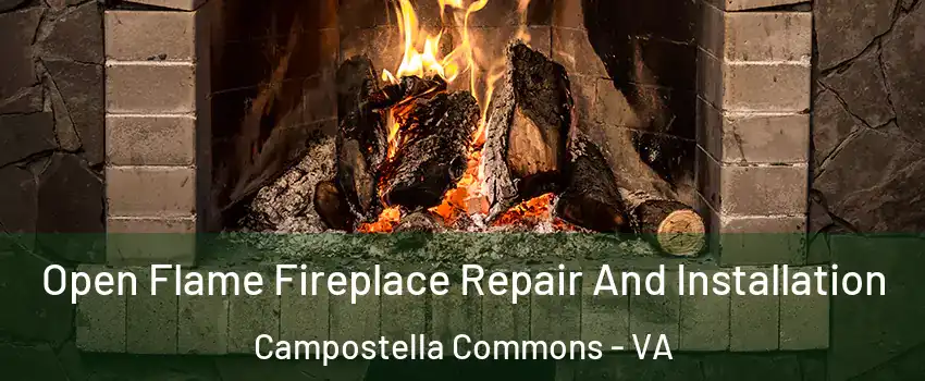 Open Flame Fireplace Repair And Installation Campostella Commons - VA