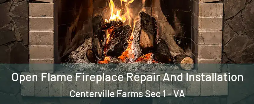Open Flame Fireplace Repair And Installation Centerville Farms Sec 1 - VA
