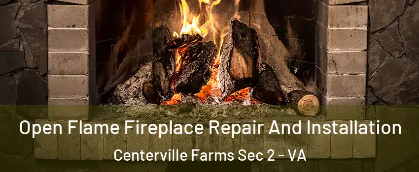 Open Flame Fireplace Repair And Installation Centerville Farms Sec 2 - VA