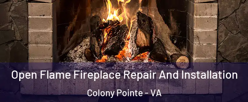 Open Flame Fireplace Repair And Installation Colony Pointe - VA