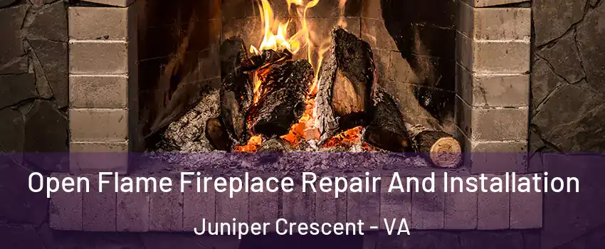 Open Flame Fireplace Repair And Installation Juniper Crescent - VA