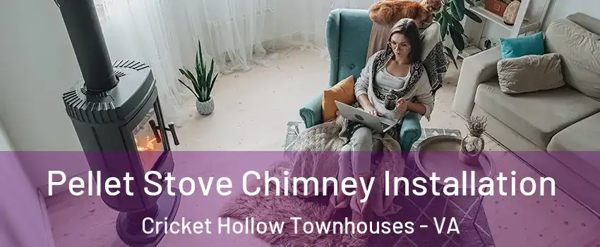 Pellet Stove Chimney Installation Cricket Hollow Townhouses - VA