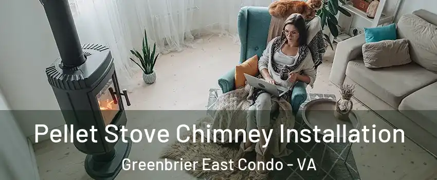 Pellet Stove Chimney Installation Greenbrier East Condo - VA