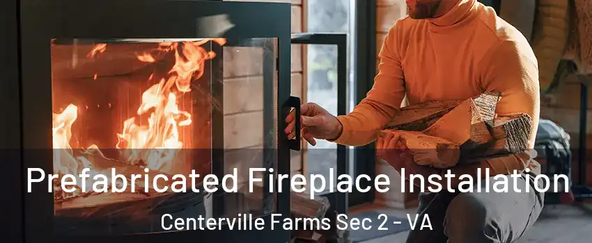 Prefabricated Fireplace Installation Centerville Farms Sec 2 - VA