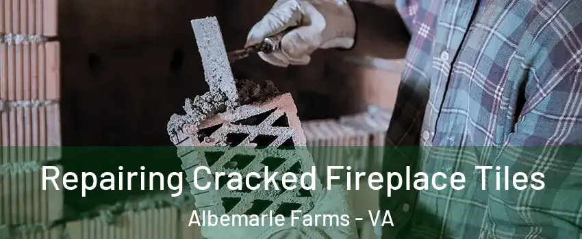 Repairing Cracked Fireplace Tiles Albemarle Farms - VA