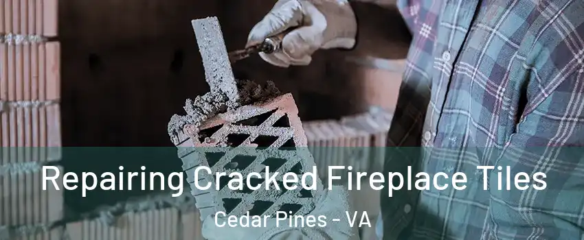 Repairing Cracked Fireplace Tiles Cedar Pines - VA