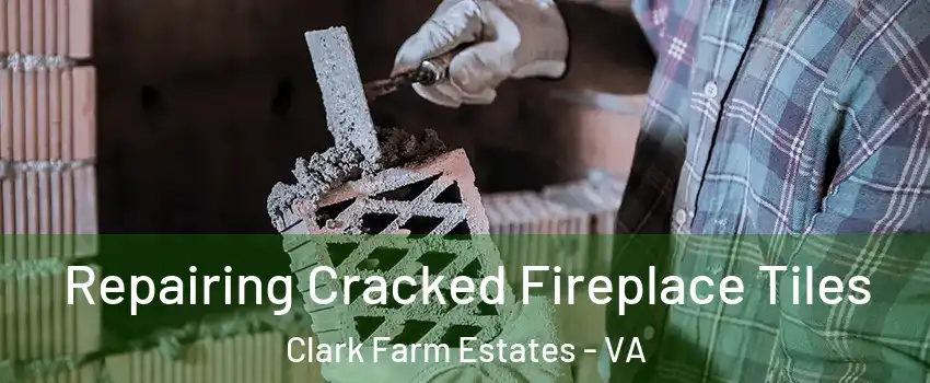 Repairing Cracked Fireplace Tiles Clark Farm Estates - VA