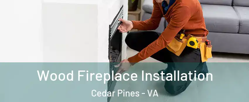 Wood Fireplace Installation Cedar Pines - VA
